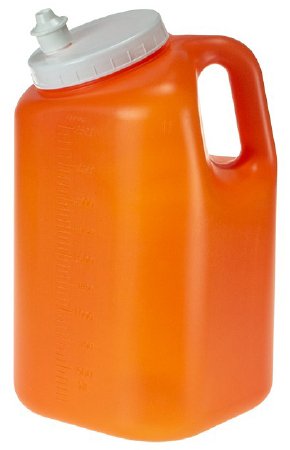 Picture of 24 Hour Urine Specimen Collection Container Uritainer™ 5-1/4 X 5-1/4 X 9-1/5 Inch HDPE 2,500 mL (84.5 oz) Screw Cap Unprinted NonSterileB360-25