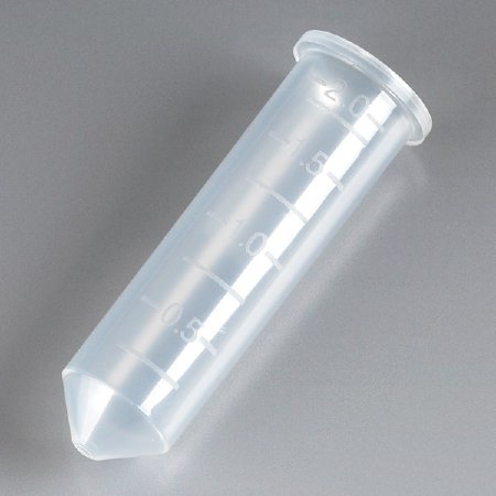 Picture of Microcentrifuge Tube Conical Bottom Plain 2 mL Without Color Coding Without Closure Polypropylene Tube111620