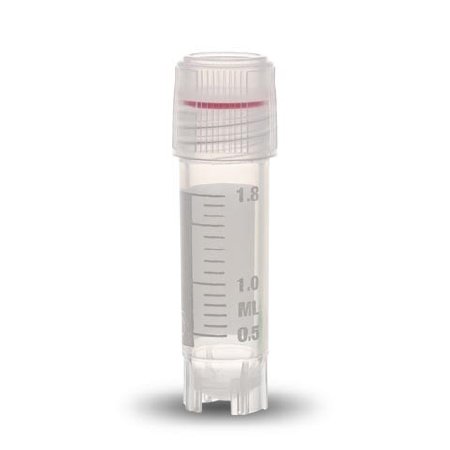 Picture of Cryovial® Cryogenic Tube Round Bottom Plain 12.5 X 47 mm 2 mL Without Color Coding Screw Cap Polypropylene TubeT308-2A