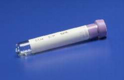 Picture of Monoject™ Venous Blood Collection Tube Hematology K3 EDTA Additive 13 X 75 mm 3 mL Lavender Conventional Closure Glass Tube8881314440