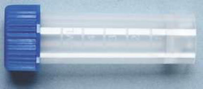 Picture of Fisherbrand™ Transport Tube Flat Bottom Plain 12 X 75 mm 5 mL Blue Screw Cap Polypropylene Tube02681132