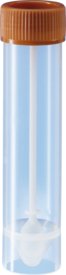 Picture of Stool Specimen Container 25 X 107 mm Polypropylene Screw Cap with Sampling Device Unprinted Sterile80.622