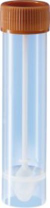 Picture of Stool Specimen Container 25 X 107 mm Polypropylene Screw Cap with Sampling Device Unprinted Sterile80.622