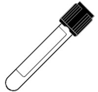Picture of BD Vacutainer® Sedimentation Tube Westergren Erythrocyte Sedimentation (ESR) Sodium Citrate Additive 13 X 75 mm 2.4 mL Black BD Hemogard™ Closure Glass Tube0268836