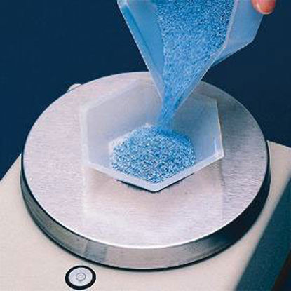 Picture of Weighing Dish Fisherbrand™ Hexagonal / Flat Bottom / Sloping Sides Opaque Polystyrene02202100