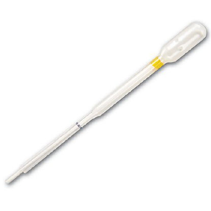 Picture of Capillary Blood Collection Tube Micro-hematocrit Plain 40 mm Length 20 µL Yellow Stripe Without Closure Glass Tube2864