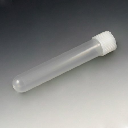 Picture of Test Tube Round Bottom Plain 16 X 100 mm 12 mL White Screw Cap Polypropylene Tube6180