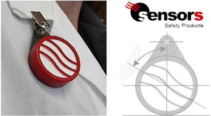 Picture of Chemical Vapor Monitoring Badge Sensors™ 8 Hour TWA Sampling or 15 Minute STEL For Ethylene Oxide Passive Monitoring4150