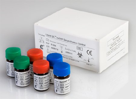 Picture of Immunochemistry / Specific Protein Test Control Liquid QC™ High-sensitivity C-Reactive Protein (hsCRP) 3 Levels 2 X 3 X 1 mL91204