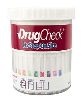 Picture of Drugs of Abuse Test DrugCheck® NxStep OnSite 11-Drug Panel AMP, BAR, BUP, BZO, COC, mAMP/MET, MTD, OPI300, OXY, PCP, THC Urine Sample 25 Tests61104