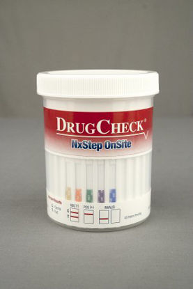 Picture of Drugs of Abuse Test DrugCheck® NxStep OnSite 5-Drug Panel BZO, COC, mAMP/MET, OPI, THC Urine Sample 25 Tests65515
