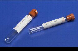 Picture of Monoject™ Venous Blood Collection Tube Serum Tube Plain 10.2 X 50 mm 2 mL Red Conventional Closure Glass Tube22029319