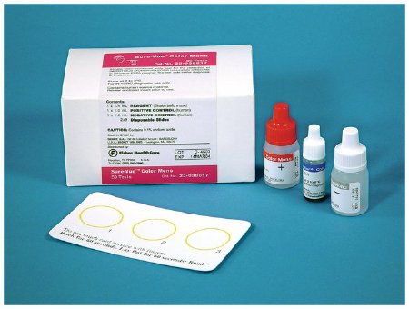 Picture of Rapid Test Kit Sure-Vue® Color Mono Latex Agglutination Test Infectious Mononucleosis Serum / Plasma Sample 50 Tests23038017