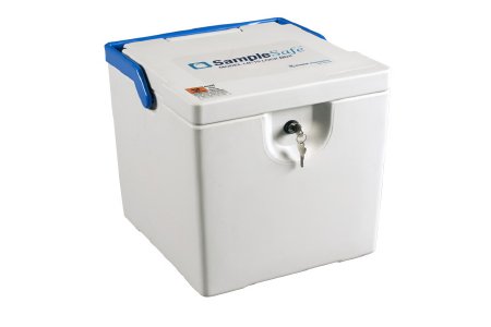 Picture of Specimen Storage / Transport Box SampleSafe™ 12 X 12-1/2 X 13-1/2 Inch Metal 868 Inch³ Capacity00-071-009-000