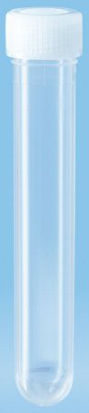 Picture of Centrifuge Tube Round Bottom Plain 13 X 82 mm 7 mL Without Color Coding Screw Cap Polypropylene Tube60.550.049