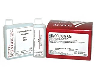 Picture of Reagent Kit Diabetes Management Hemoglobin A1c (HbA1c) For Hitachi 717™ Analyzers R1: 1 X 30 mL, R2: 1 X 10 mL, Lyse Reagent 1 X 125 mLH754640