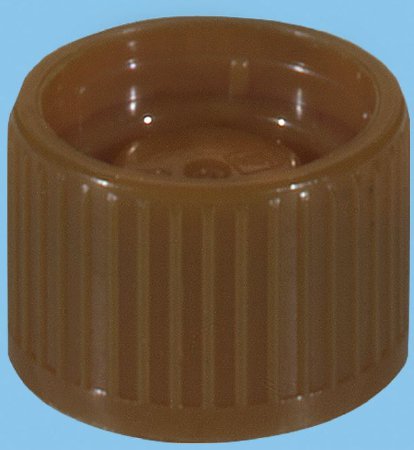 Picture of Tube Closure HDPE Screw Cap Brown For Standard 15 mm False Bottom Tubes NonSterile65.729.309