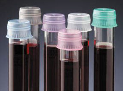 Picture of Fisherbrand® Color-Coded TrainerTop® Tube Closure Polyethylene Snap Cap Lavender 13 mm For 13 mm Culture Tubes NonSterile1437671