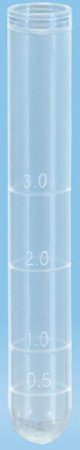 Picture of Test Tube Round Bottom Plain 12 X 75 mm 5 mL Without Color Coding Snap Cap Polypropylene Tube55.526.045