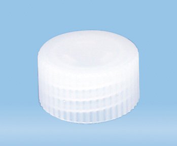 Picture of Screw Cap 13 mm dia., Natural For S-Monovette® and 13 X 92 mm False Bottom Tube65.728