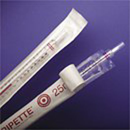Picture of Stripette® Serological Pipette 25 mL 0.2 mL Graduations Increments / 10 mL Negative Graduations Sterile4489
