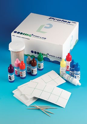 Picture of Test Kit Prolex™ Latex Agglutination Test Streptococci Groups A, B, C, D, F and G Identification Bacteria Colony Sample 60 Tests22286175