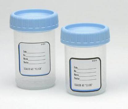 Picture of Specimen Container for Pneumatic Tube Systems ClikSeal™ Polypropylene 90 mL (3 oz.) Screw Cap NonSterile02057