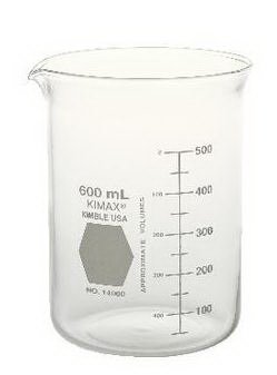 Picture of Laboratory Beaker KIMAX® Griffin Low-Form Borosilicate Glass 250 mL (8 oz.)89001-062