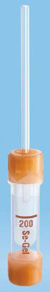 Picture of Microvette® 200 Capillary Blood Collection Tube Serum Tube Clot Activator / Separator Gel Additive 10.8 X 46.6 mm 200 µL Brown Screw Cap Polypropylene Tube20.1291