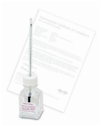 Picture of Liquid-in-Glass Thermometer Enviro-Safe® Celsius -30° to +1°C Partial Immersion Free-standing Does Not Require Power13201462