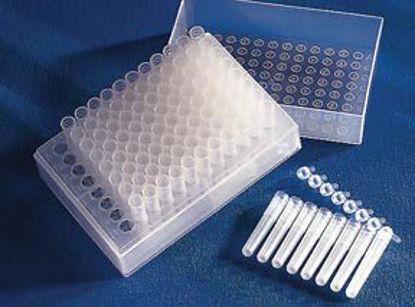 Picture of Corning® Tube Closure Polyethylene 8-Cap Strip White For Costar Cluster Tube System Sterile07200323