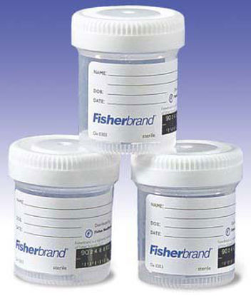 Picture of Specimen Container with Temperature Strip Fisherbrand™ Polypropylene 60 mL (2 oz.) Screw Cap Patient Information NonSterile22610130