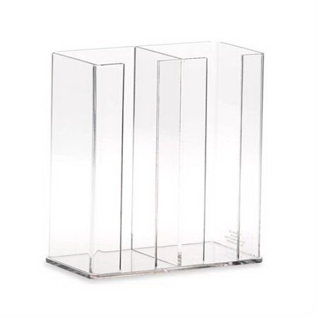 Picture of Media Plate Holder Rack 4 X 8 X 9 Inch Clear Acrylic 2 Place Capacity7121