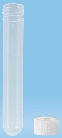 Picture of Centrifuge Tube Round Bottom Plain 13 X 82 mm 7 mL Without Color Coding Screw Cap Polypropylene Tube60.550.034