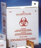 Picture of Lab Waste Container Sharps Bank™ 12 Gallon, 13-1/4 D X 13-1/4 W X 17-1/4 H InchSB1201