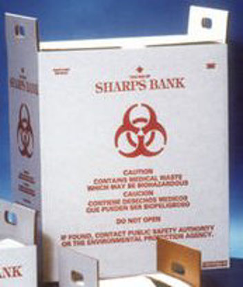 Picture of Lab Waste Container Sharps Bank™ 12 Gallon, 13-1/4 D X 13-1/4 W X 17-1/4 H InchSB1201