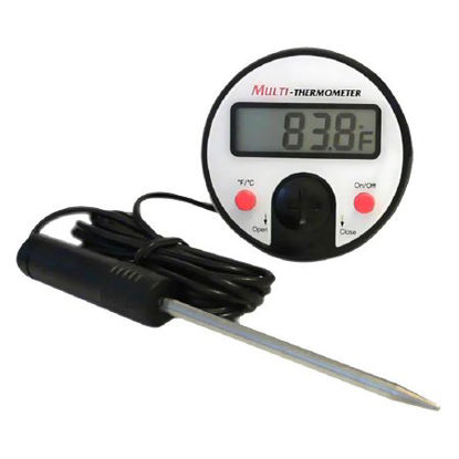 Picture of Digital Thermometer Fahrenheit / Celsius -58° to +572°F (-50° to +300°C) 5-1/4 Inch Probe Pocket Clip Battery OperatedACC9276SUP