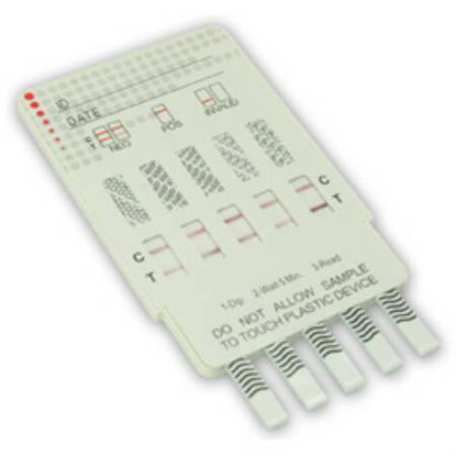 Picture of Drugs of Abuse Test iScreen® 6-Drug Panel AMP, COC, mAMP/MET, OPI, PCP, THC Urine Sample 25 TestsIS6MAP