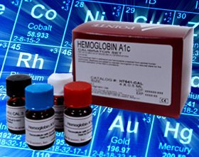 Picture of Calibrator Set Hemoglobin A1c (HbA1c) 4 X 0.5 mL LyophilizedH7541CAL