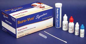 Picture of Rapid Test Kit Sure-Vue® Infectious Disease Immunoassay Strep A Test Throat Swab Sample 50 Tests23200276