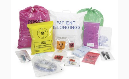 Picture of Specimen Transport Bag with Document Pouch Economy 6 X 9 Inch Polyethylene Zip Closure Biohazard Symbol NonSterile58-97