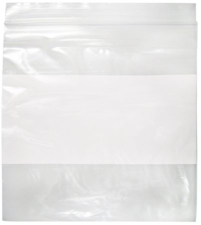 Picture of Specimen Transport Bag Zippit® with White Block 4 X 6 Inch Polyethylene Zip Closure Unprinted NonSterileMGZ2W0406