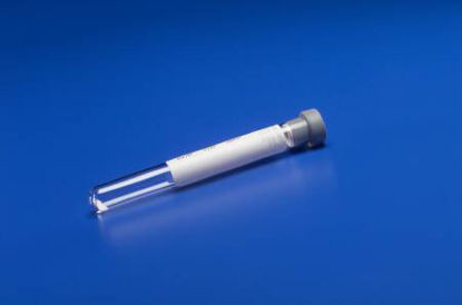 Picture of Monoject™ Venous Blood Collection Tube Glucose Determination Sodium Fluoride / Potassium Oxalate Additive 13 X 75 mm 5 mL Gray Conventional Closure Glass Tube8881352481