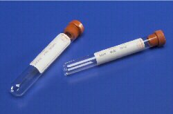 Picture of Monoject™ Venous Blood Collection Tube Serum Tube Plain 16 X 125 mm 15 mL Red Conventional Closure Glass Tube8881301819