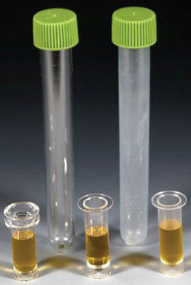 Picture of Tubes-R-Us™ Test Tube Round Bottom Plain 13 X 100 mm 8 mL Green Screw Cap Polystyrene Tube0555832E