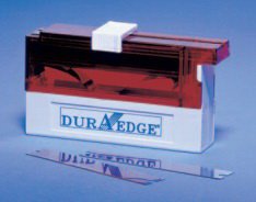 Picture of Microtome Blade 14 X 77 mm, Red, High-Profile, CE Listed, PTFE Finish7310