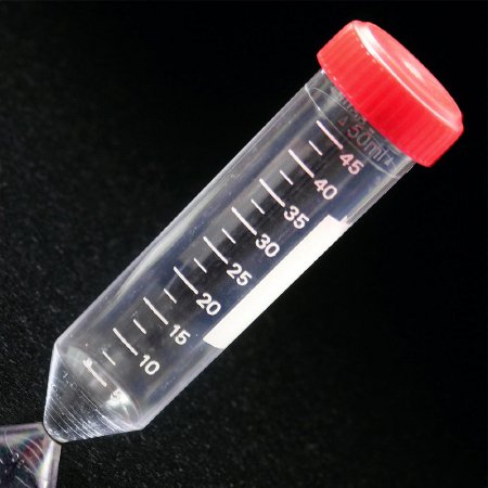 Picture of Centrifuge Tube Conical Bottom Plain 29.5 X 114 mm 50 mL Red Screw Cap Polystyrene Tube6253