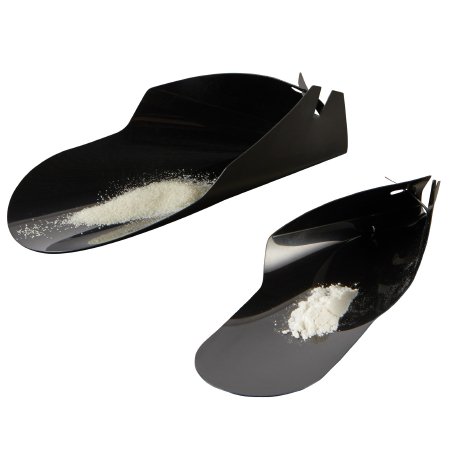 Picture of Dual Purpose Lab Scoop Sterile, Black, Large, 3-1/2 X 5 Inch For Combining the Function of a Scoop, Weigh Boat, and Funnel into one Product120679