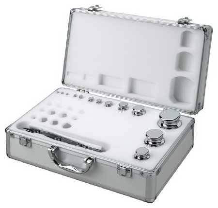 Picture of Weight Set Mettler Toledo™ OIML Class F2 Classification, 1 mg to 200 Gram Weight, 1 mg to 200 Gram Mass, 7.9 kg/dm3 at 20°C Density, Multiple Packaging Quantity01-911-789