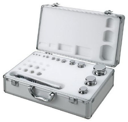 Picture of Weight Set Mettler Toledo™ OIML Class F2 Classification, 1 mg to 200 Gram Weight, 1 mg to 200 Gram Mass, 7.9 kg/dm3 at 20°C Density, Multiple Packaging Quantity01-911-789